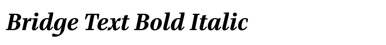 Bridge Text Bold Italic image